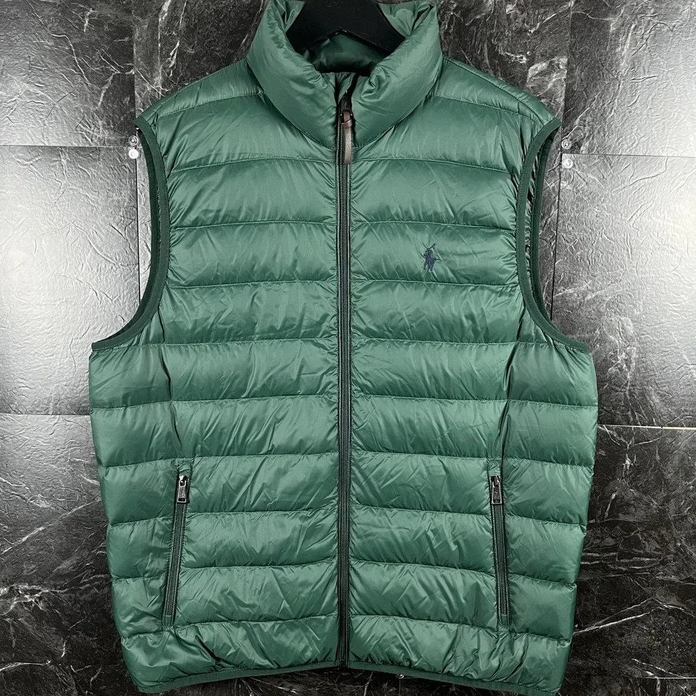 Polo Ralph Lauren Green Colden Packable Gilet Vest Large